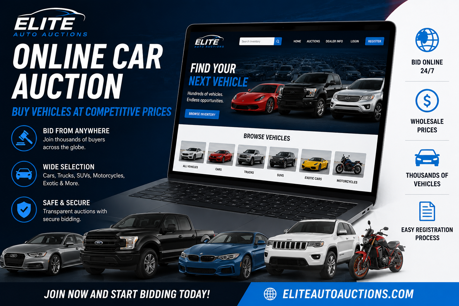 Online Car Auction | Elite Auto Auctions